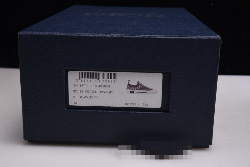 B23 OBLIQUE LOW black white SNEAKERS T00480H051