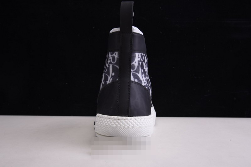 B23 Oblique High Top Sneakers black white T00480H050