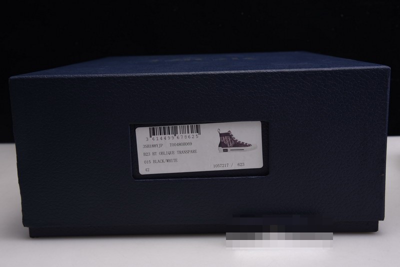 B23 Oblique High Top Sneakers black white T00480H050