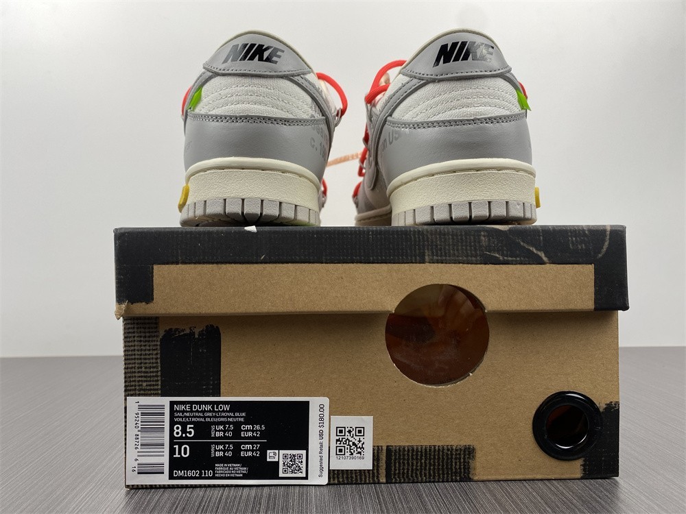 OFF-WHITE X DUNK LOW “06 OF 50” DM1602-110