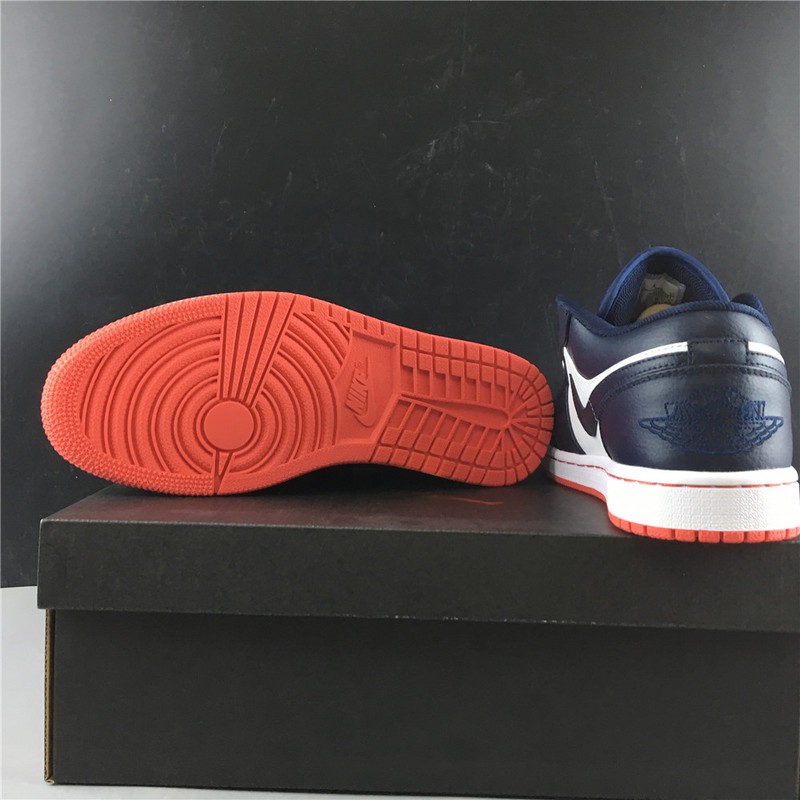 Air Jordan 1 Low Obsidian Ember Glow 553558-481