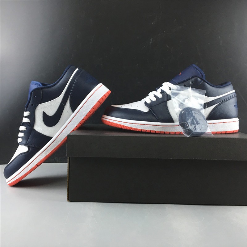 Air Jordan 1 Low Obsidian Ember Glow 553558-481