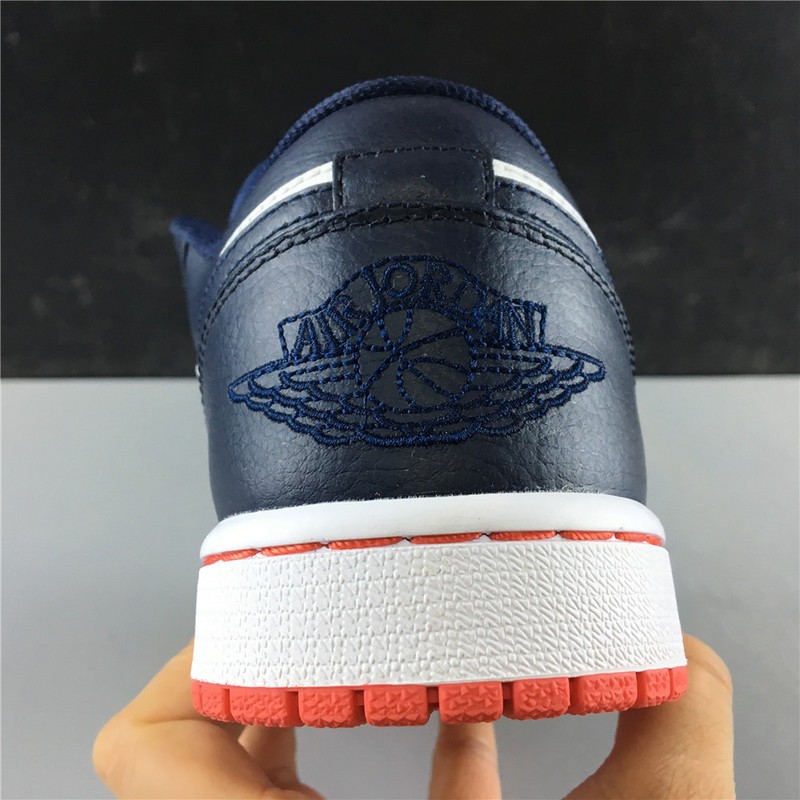 Air Jordan 1 Low Obsidian Ember Glow 553558-481