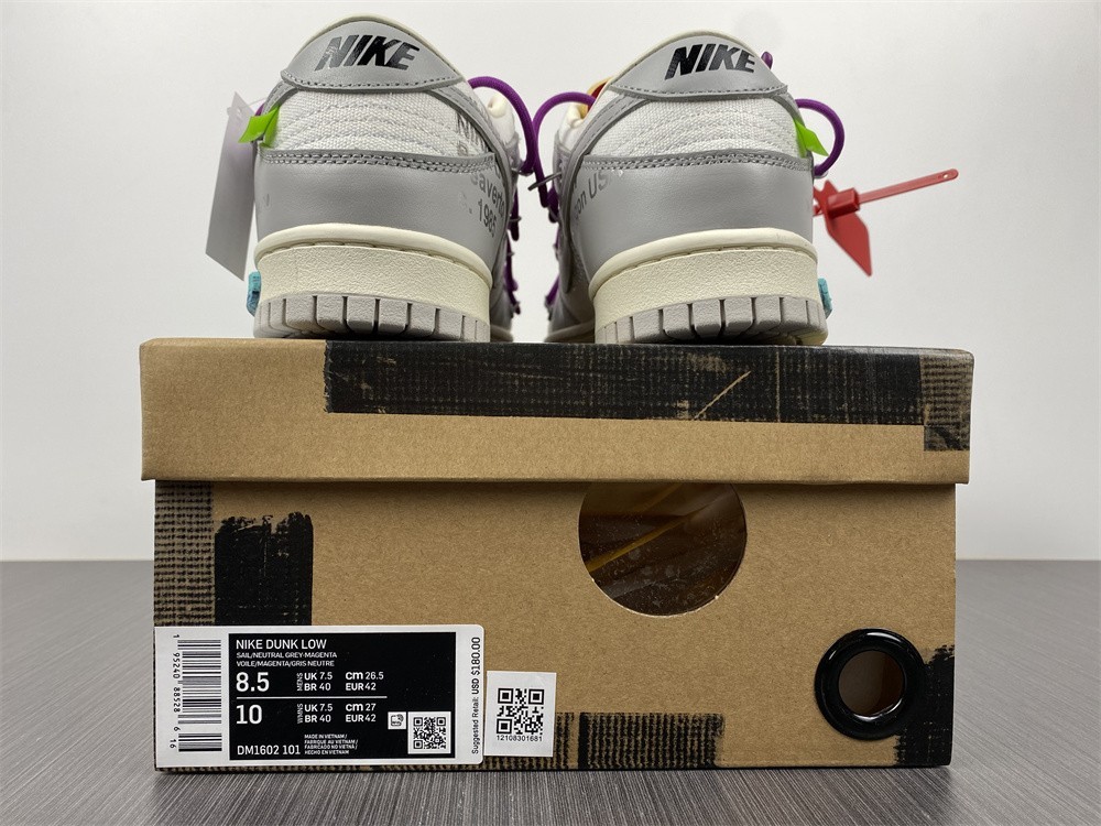 OFF-WHITE X DUNK LOW “45 OF 50” DM1602-101