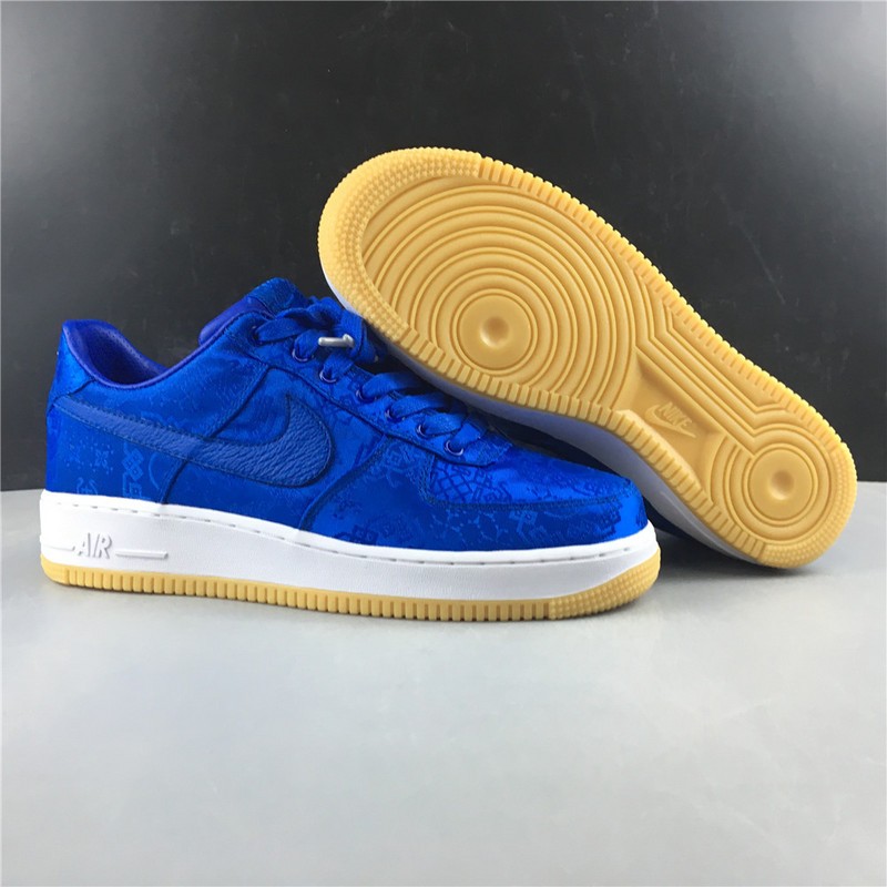 CLOT Nike Air Force 1 Blue Silk CJ5290-400
