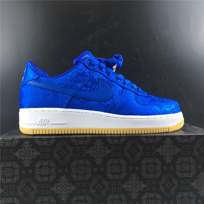 CLOT Nike Air Force 1 Blue Silk CJ5290-400