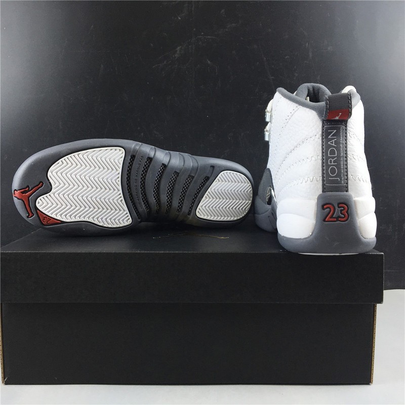 AIR JORDAN 12 GS White / Dark Grey 153265-160