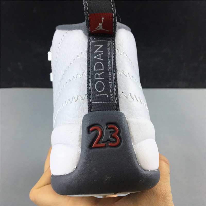 AIR JORDAN 12 GS White / Dark Grey 153265-160