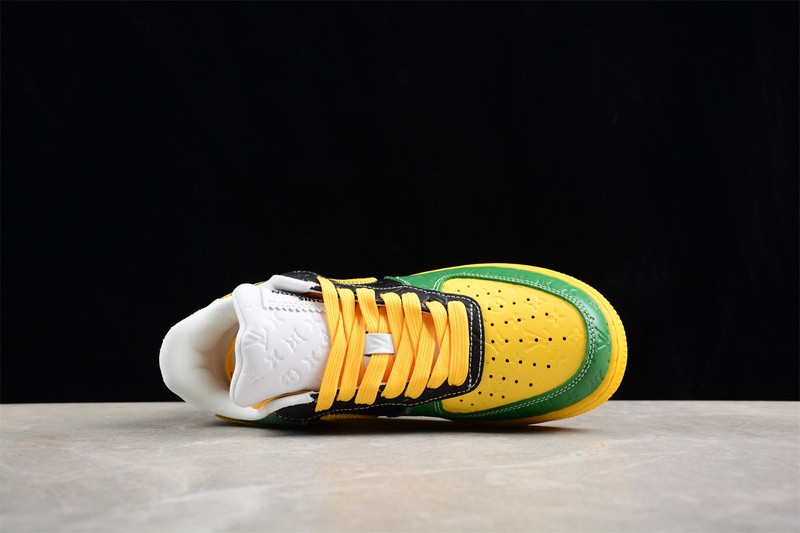 NIKE LOW AIR FORCE 1 X yellow green