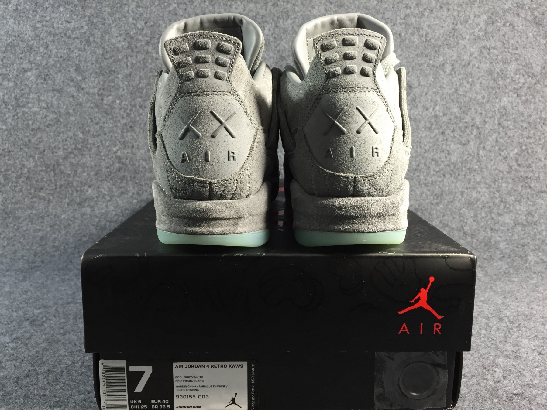 Nike Air Jordan 4 retro kaws cool grey 930155 003