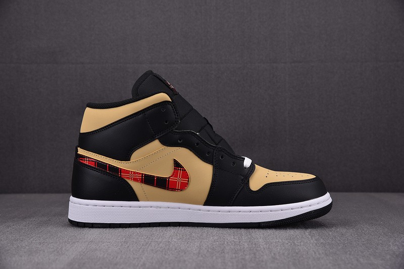 Air Jordan 1 Mid Tartan Swoosh DZ5329-001