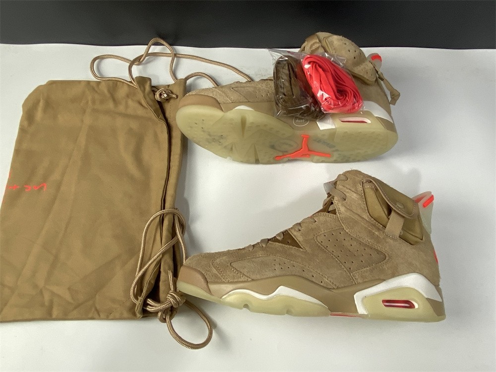 Travis Scott x Air Jordan 6 SP British Khaki / Bright Crimson-Sail DH0690-200