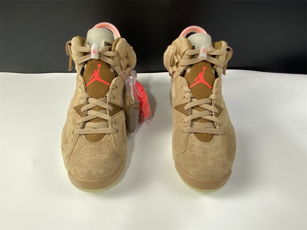 Travis Scott x Air Jordan 6 SP British Khaki / Bright Crimson-Sail DH0690-200
