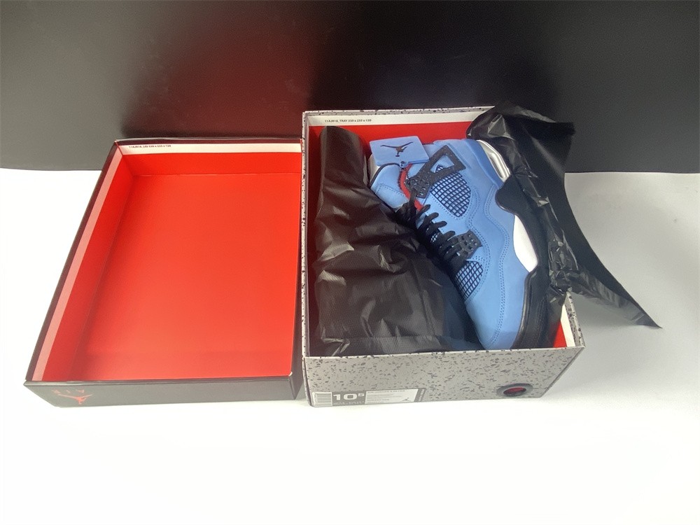 Travis Scott x Air Jordan 4 “Houston Oilers” University Blue 308497-406