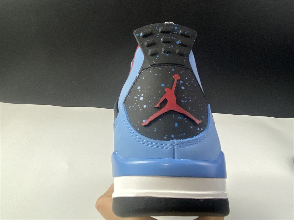Travis Scott x Air Jordan 4 “Houston Oilers” University Blue 308497-406
