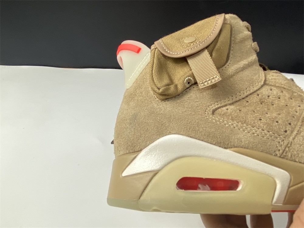 Travis Scott x Air Jordan 6 SP British Khaki / Bright Crimson-Sail DH0690-200
