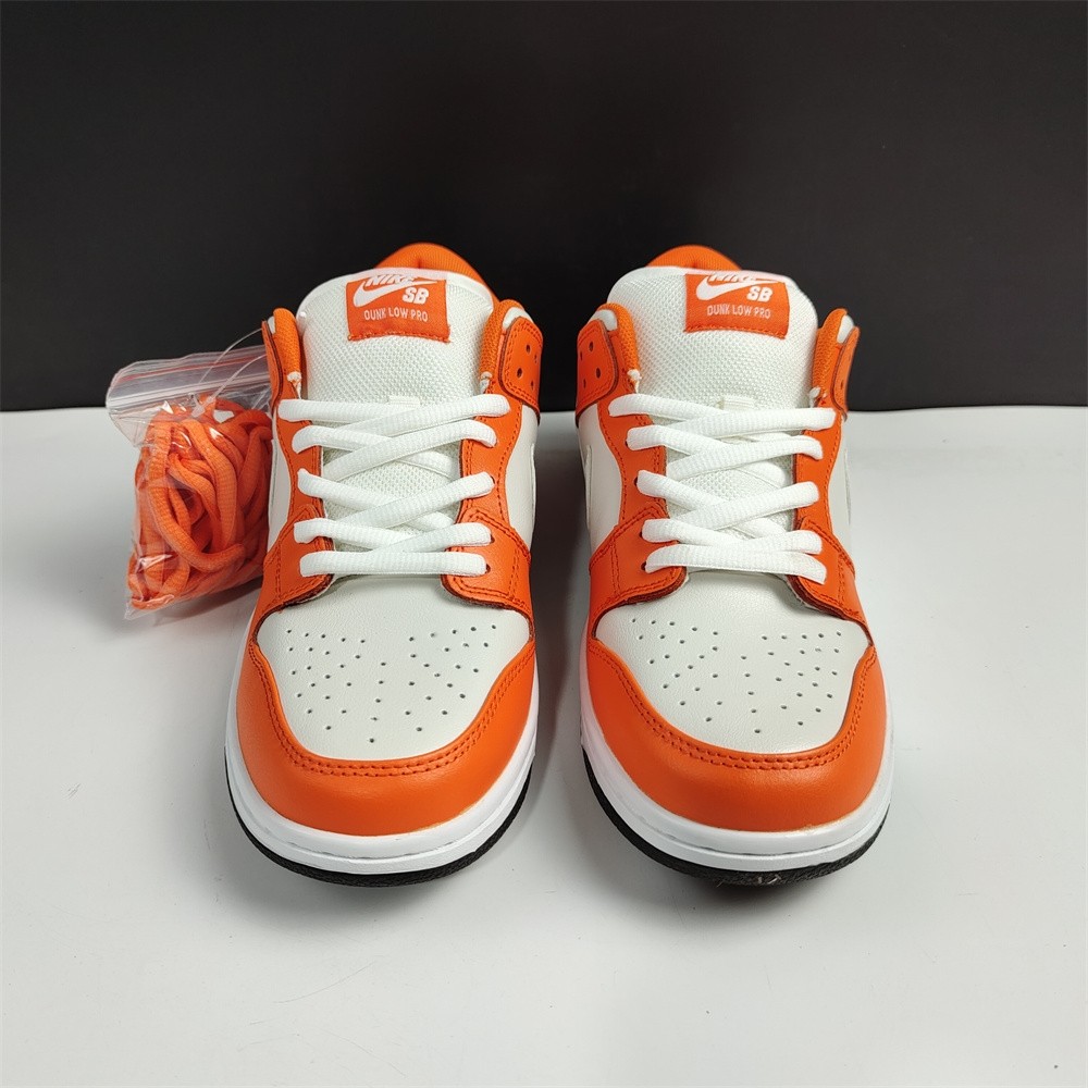 Nike SB Dunk Low White Orange Black BQ6817-806