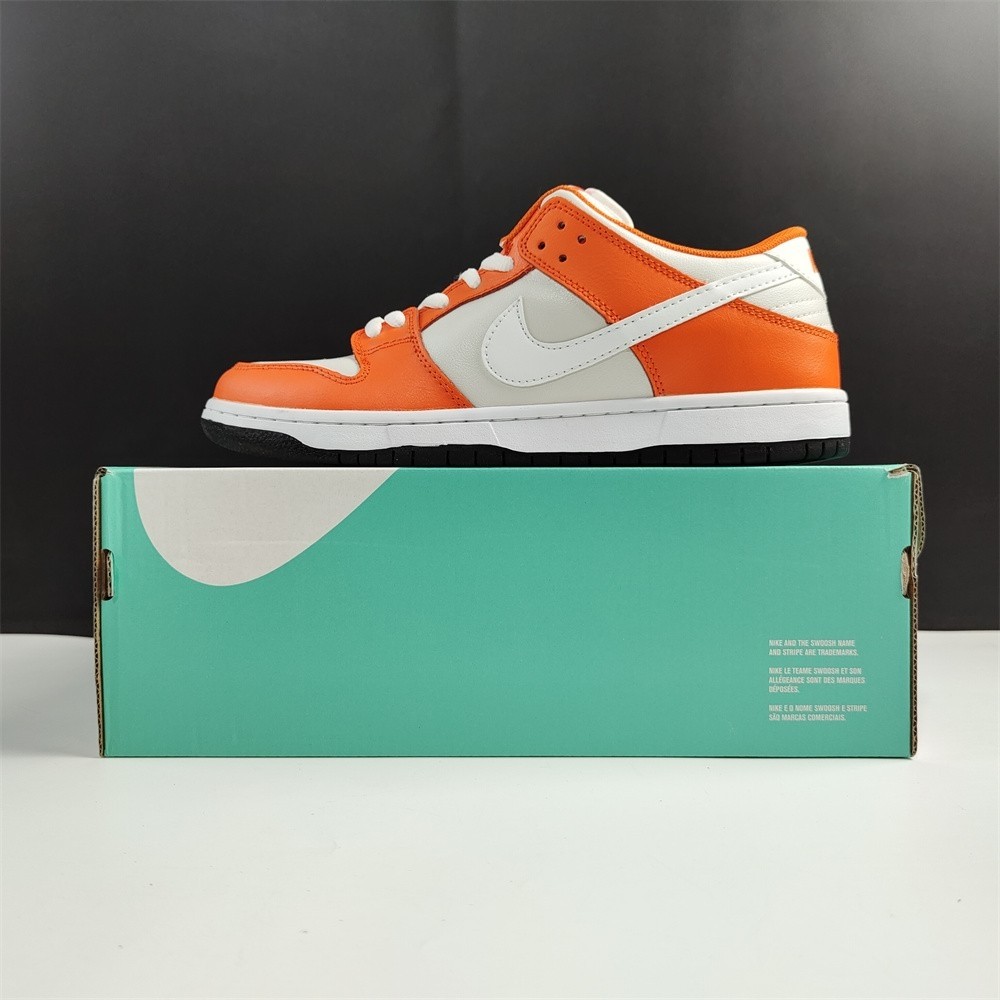 Nike SB Dunk Low White Orange Black BQ6817-806