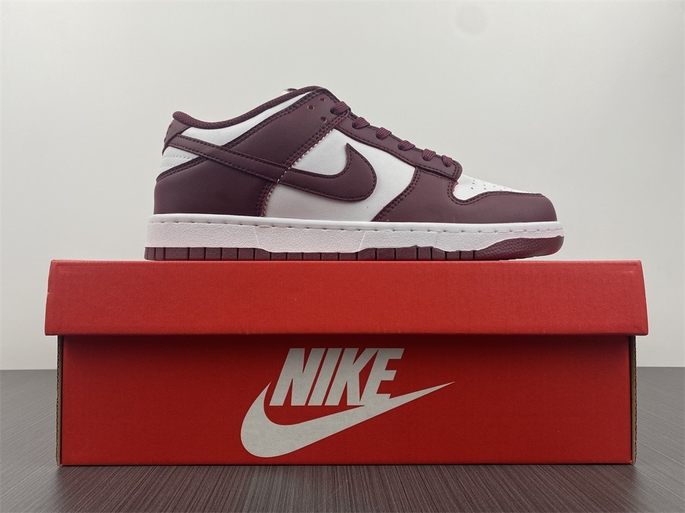 2021 New Nike Dunk Low “Bordeaux” White/Bordeaux J DD1503-108