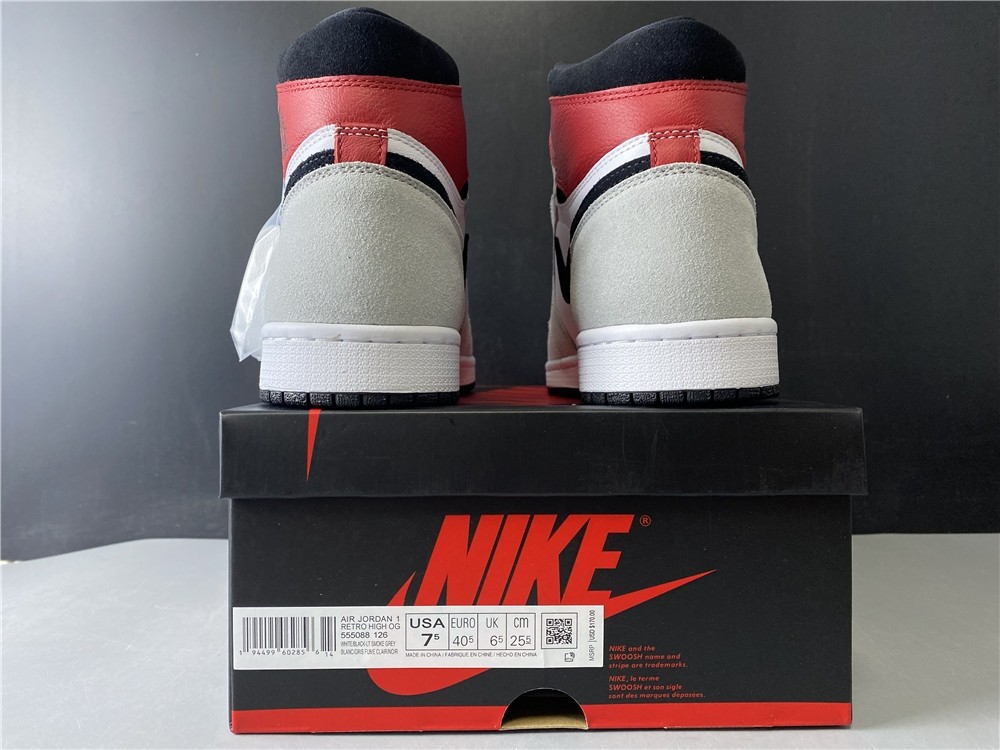 Air Jordan 1 retro high light smoke grey 555088-126