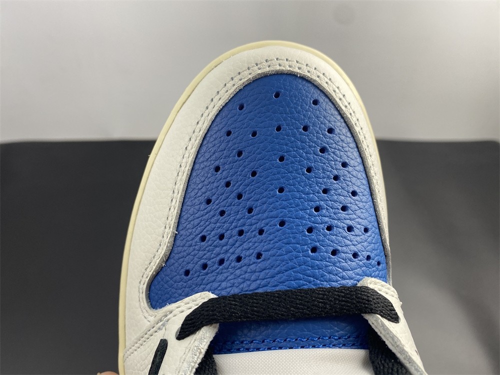Travis Scott x Fragment x Air Jordan 1 Blue White Shoes DH3227-105