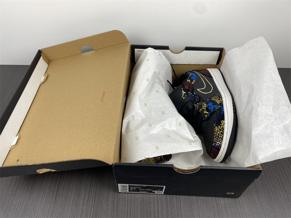 Air Jordan 1 Low Multi Snakeskin CW5580-001