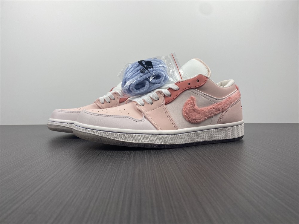 Air Jordan 1 Low White Pink Grey - DM5443-666