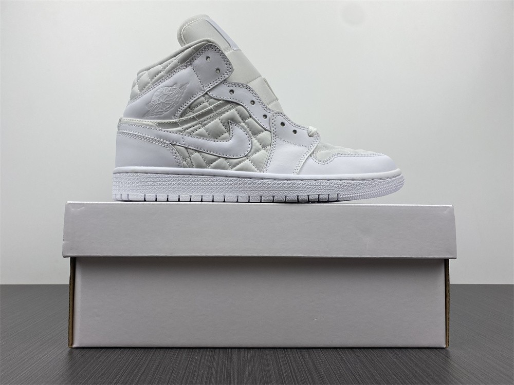 Air Jordan 1 Mid White Quilted DB6078-100