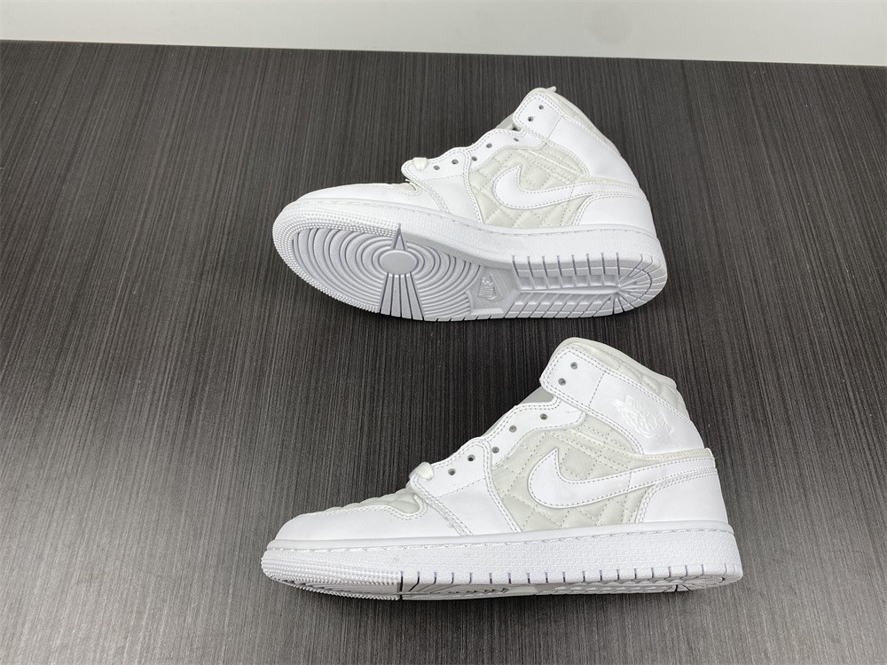 Air Jordan 1 Mid White Quilted DB6078-100