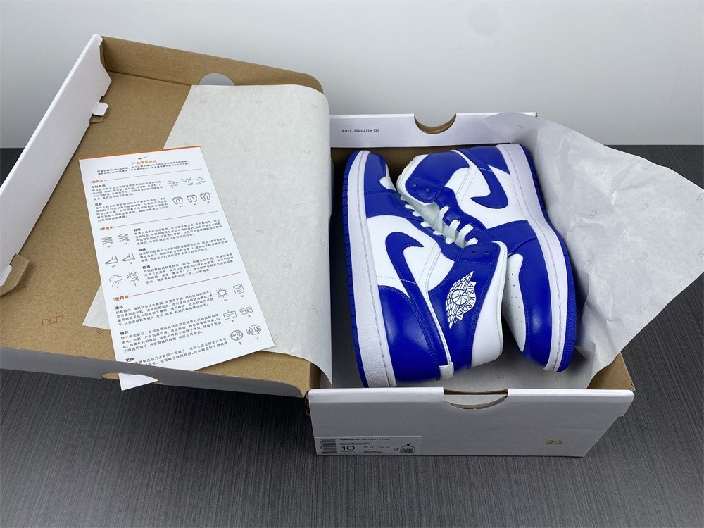 Air Jordan 1 Mid Kentucky Blue (R) - BQ6472-104
