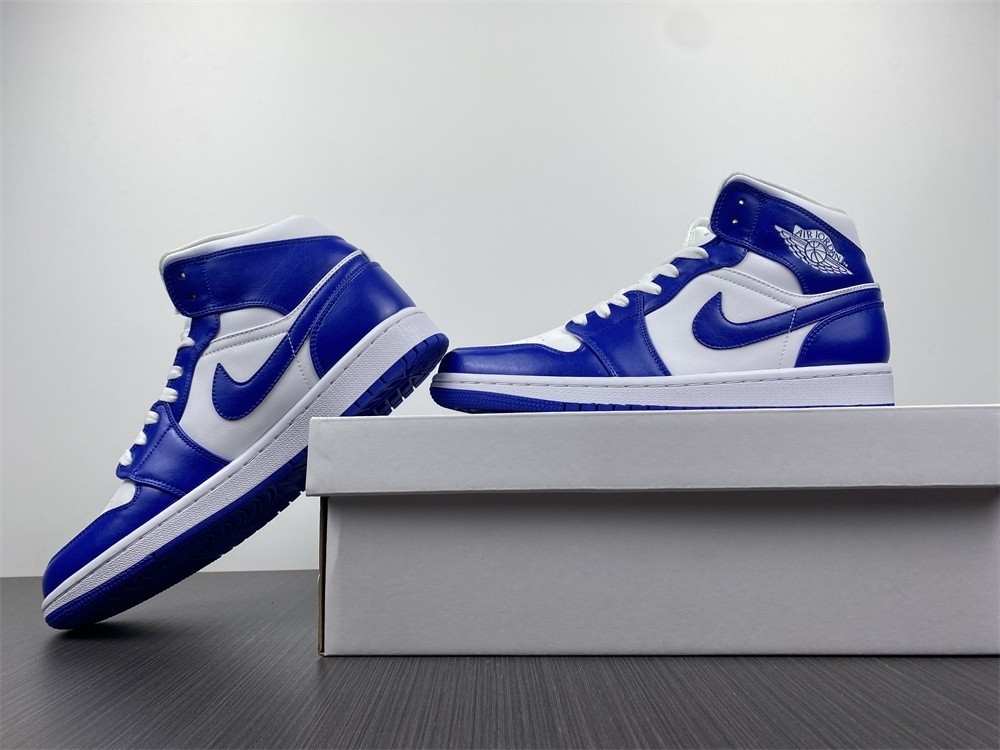 Air Jordan 1 Mid Kentucky Blue (R) - BQ6472-104