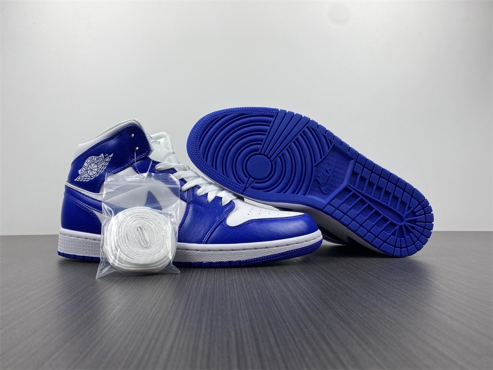 Air Jordan 1 Mid Kentucky Blue (R) - BQ6472-104