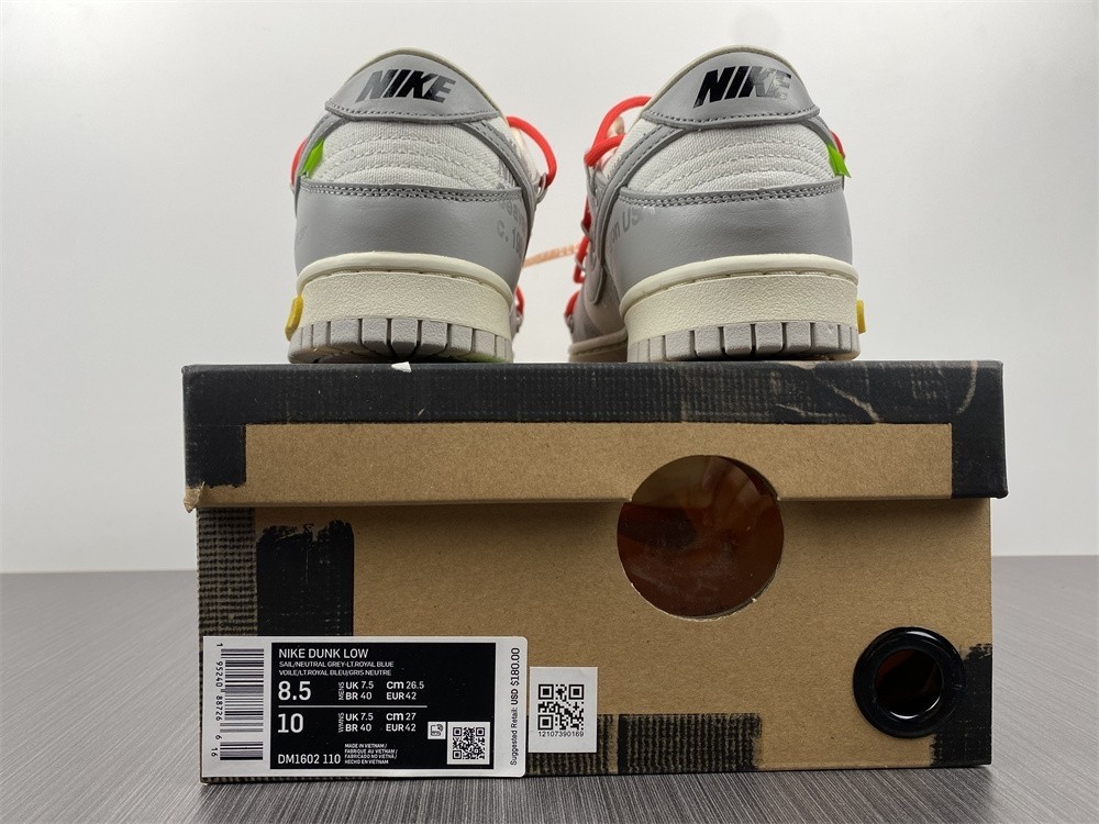 OFF‑WHITE X NIKE DUNK LOW
