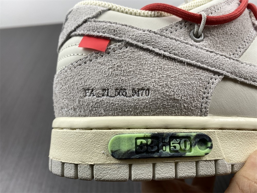 Nike Dunk Low Off-White Lot 33 OF 50 ( 5K ) - DJ0950-118