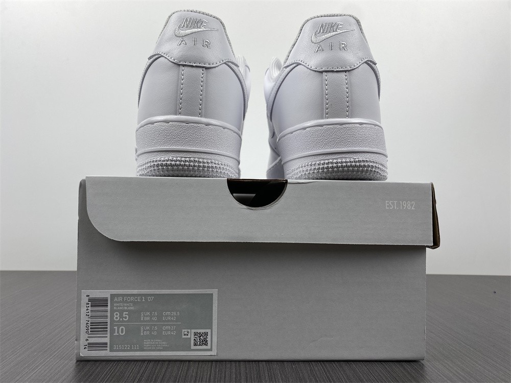 Nike Air Force 1 07 All Triple White Classic Shoes Sneakers AF1 315122-111