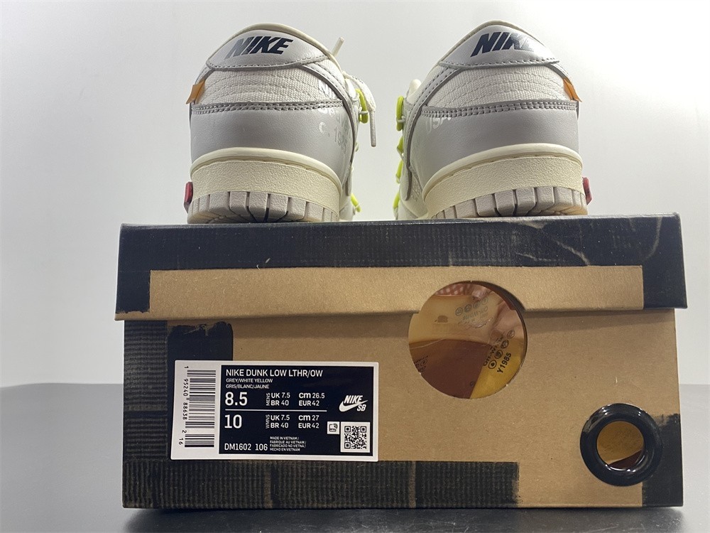 Off-White x Nike SB Dunk Low The 04/50 50/30 DM1602-106