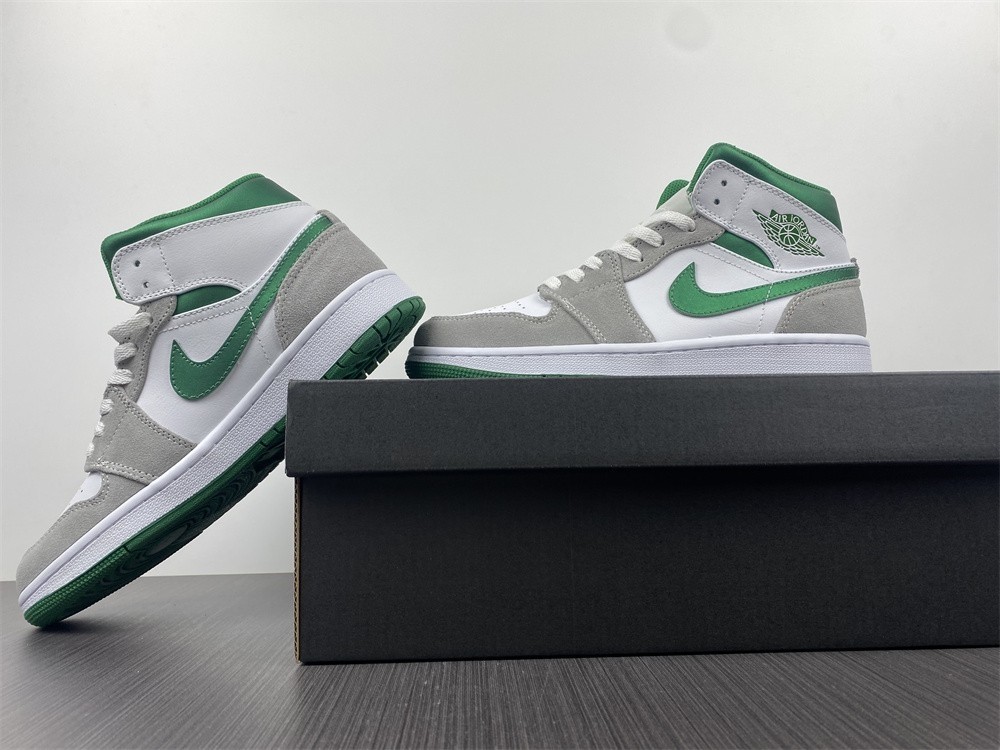 Air Jordan 1 Mid Grey Green - DC7294-103