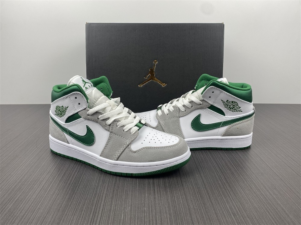 Air Jordan 1 Mid Grey Green - DC7294-103
