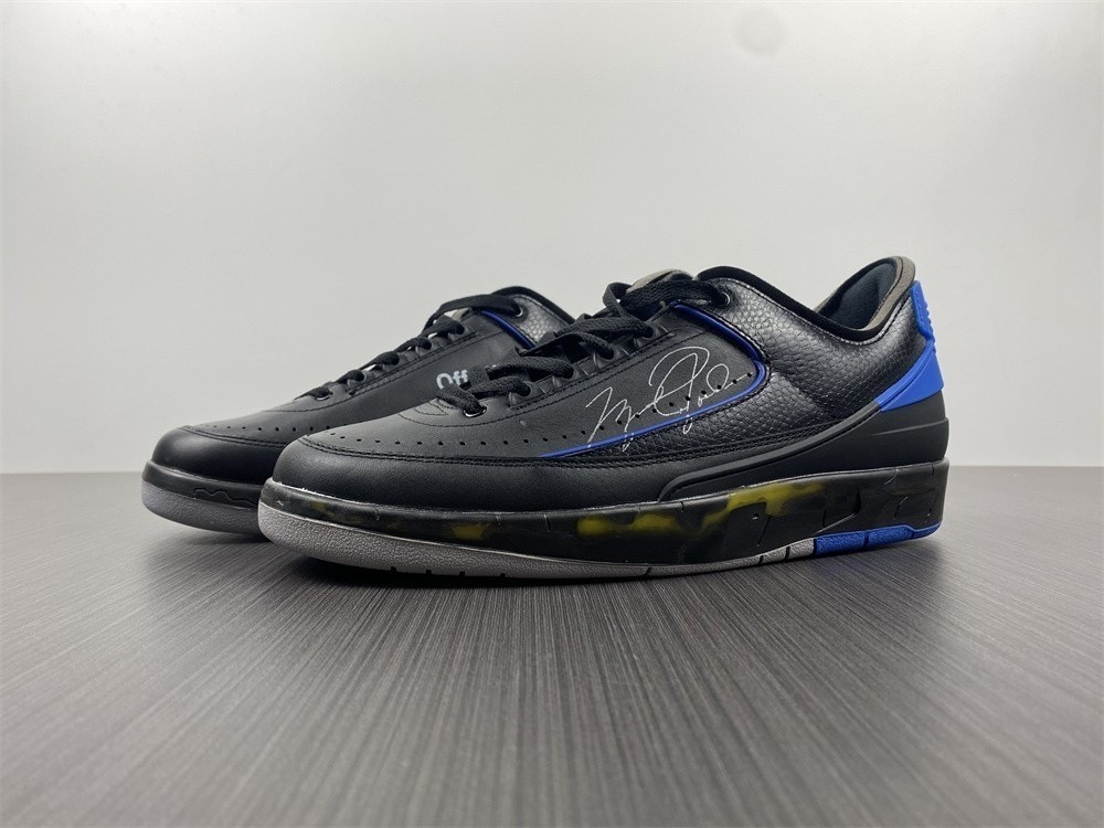Off-White Air Jordan 2 Black Blue DJ4375-004