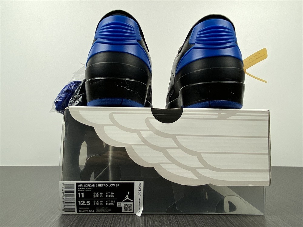 Off-White Air Jordan 2 Black Blue DJ4375-004