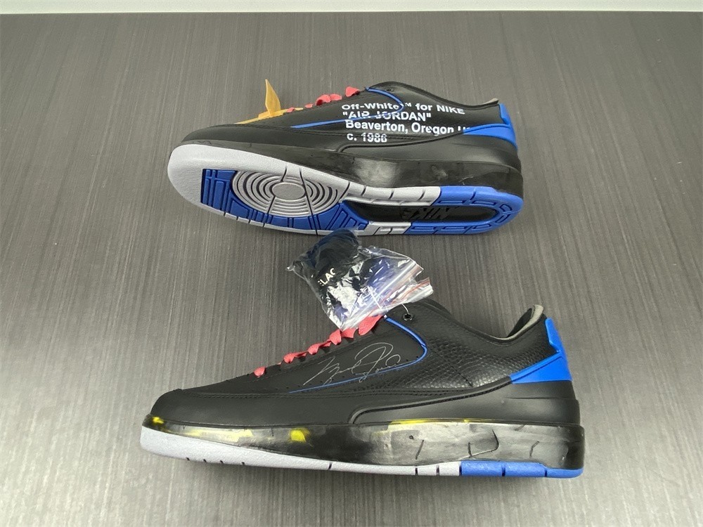 Off-White Air Jordan 2 Black Blue DJ4375-004