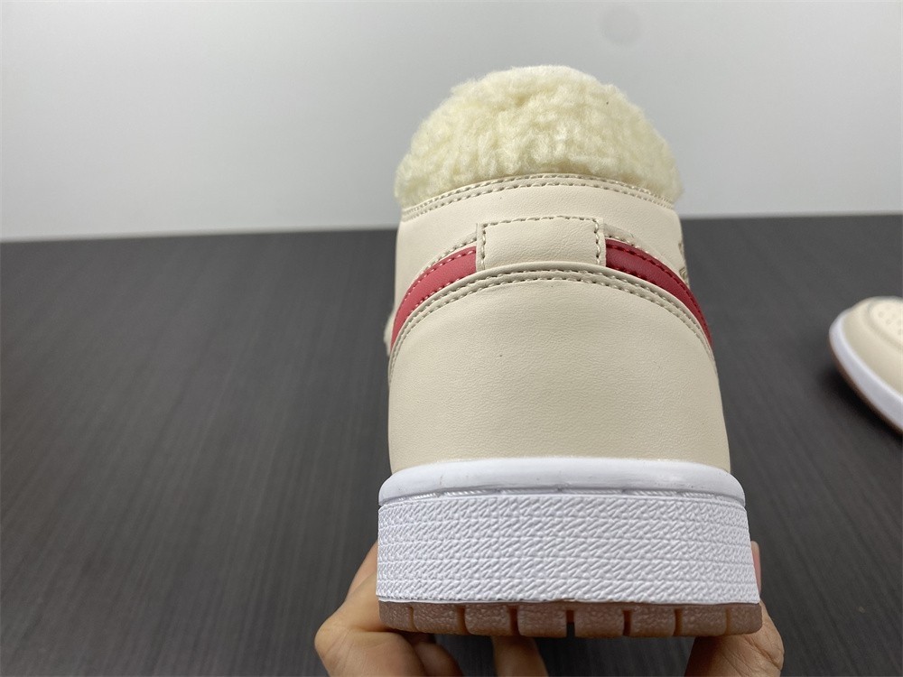 Air Jordan 1 Mid Fleece Pearl White (GS) - DO2207-264