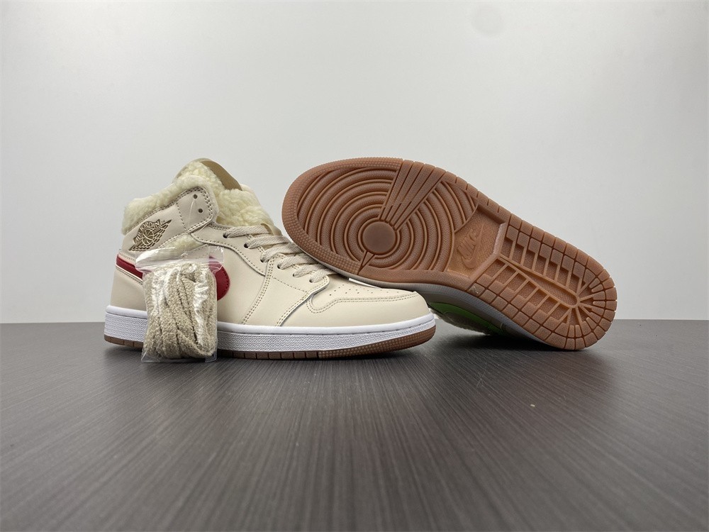 Air Jordan 1 Mid Fleece Pearl White (GS) - DO2207-264