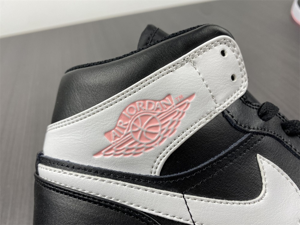Air Jordan 1 Mid Arctic Pink Black (GS) - 555112-061