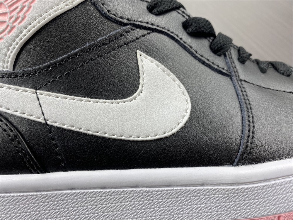 Air Jordan 1 Mid Arctic Pink Black (GS) - 555112-061