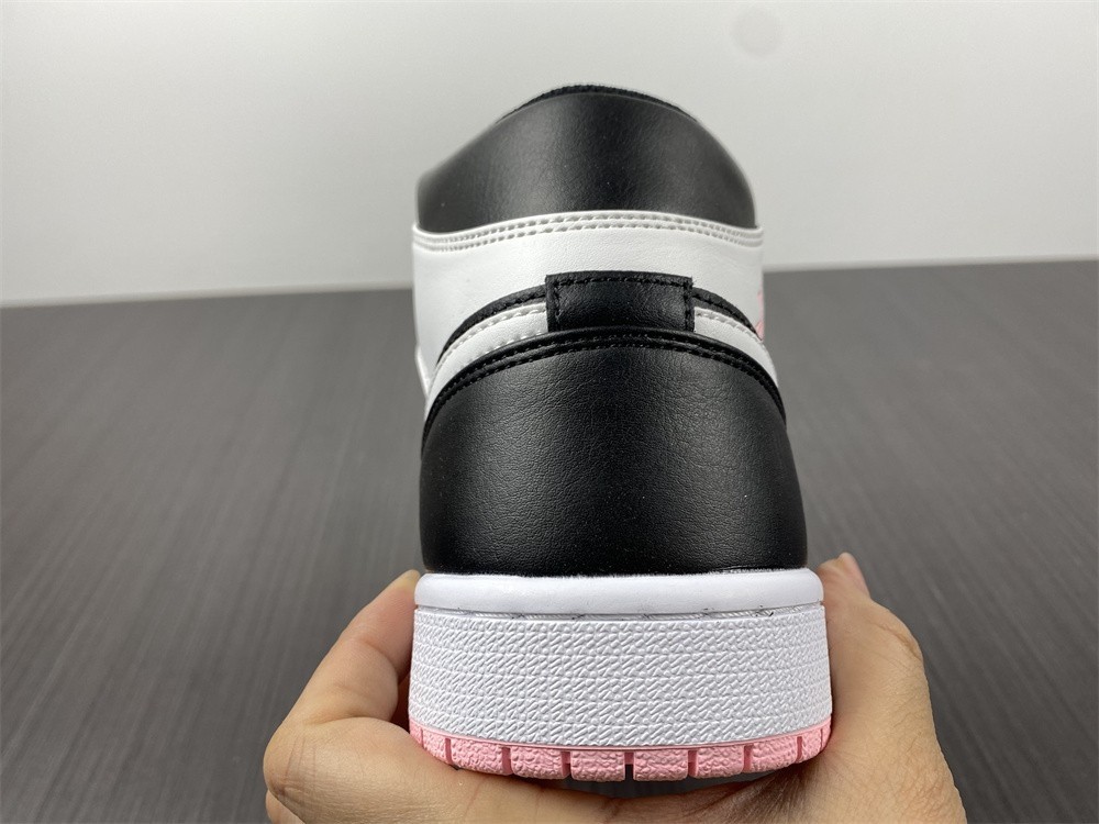 Air Jordan 1 Mid Arctic Pink Black (GS) - 555112-061