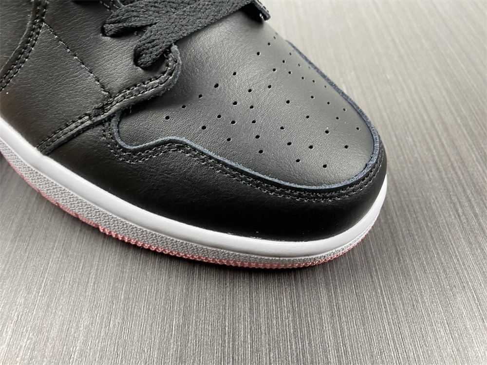 Air Jordan 1 Mid Arctic Pink Black (GS) - 555112-061
