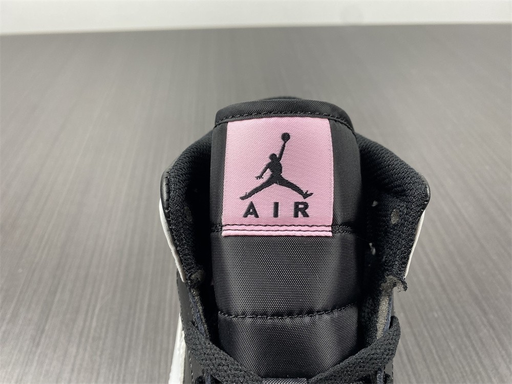 Air Jordan 1 Mid Arctic Pink Black (GS) - 555112-061
