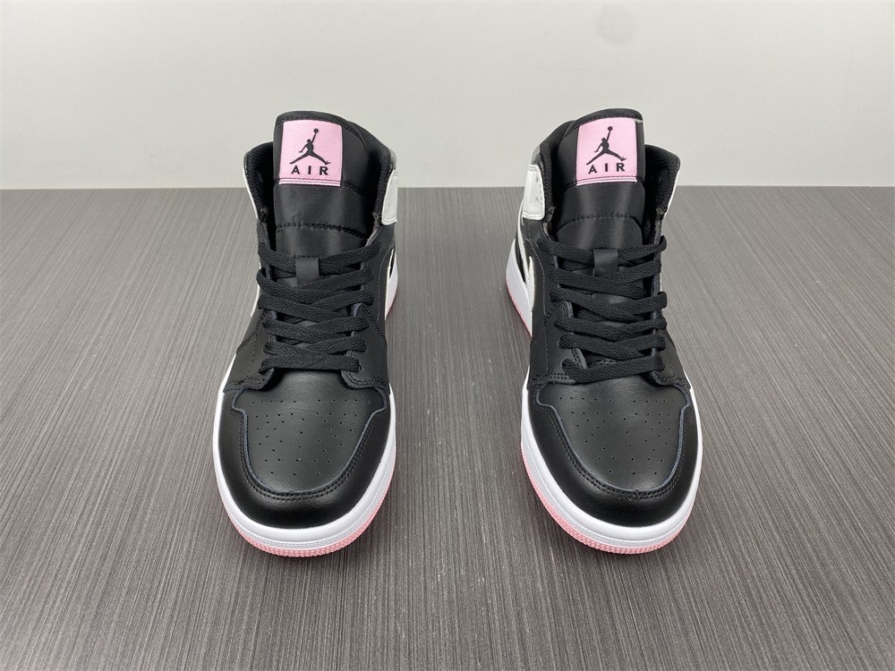 Air Jordan 1 Mid Arctic Pink Black (GS) - 555112-061