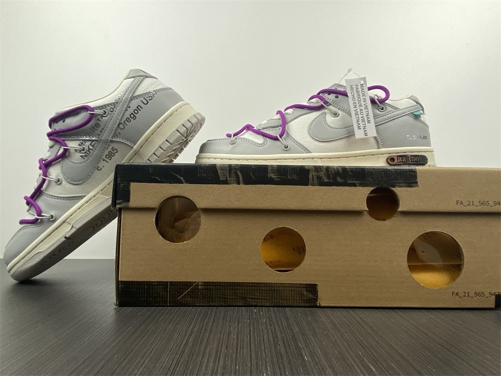 Off-White x Nike Dunk Low "The 50" No.28 ( H ) DM1602-111